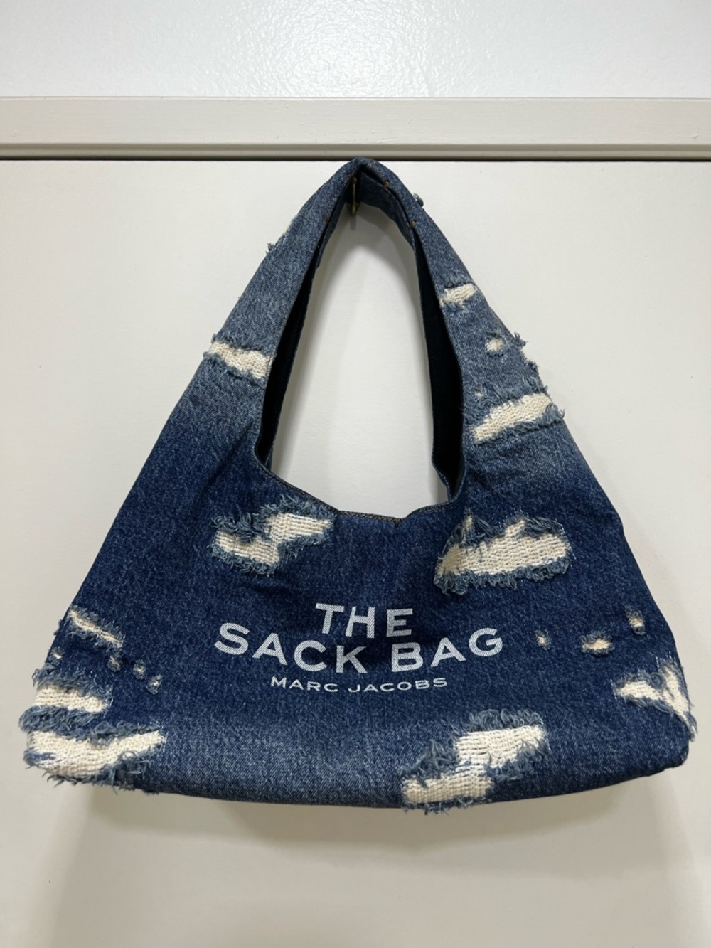 Marc Jacobs Rip and Repair Denim Sack Bag